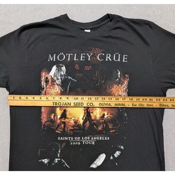 Motley Crue 2009 Tour T Shirt XL Saints of Los Angeles Concert Tee Black Band - Picture 12 of 13